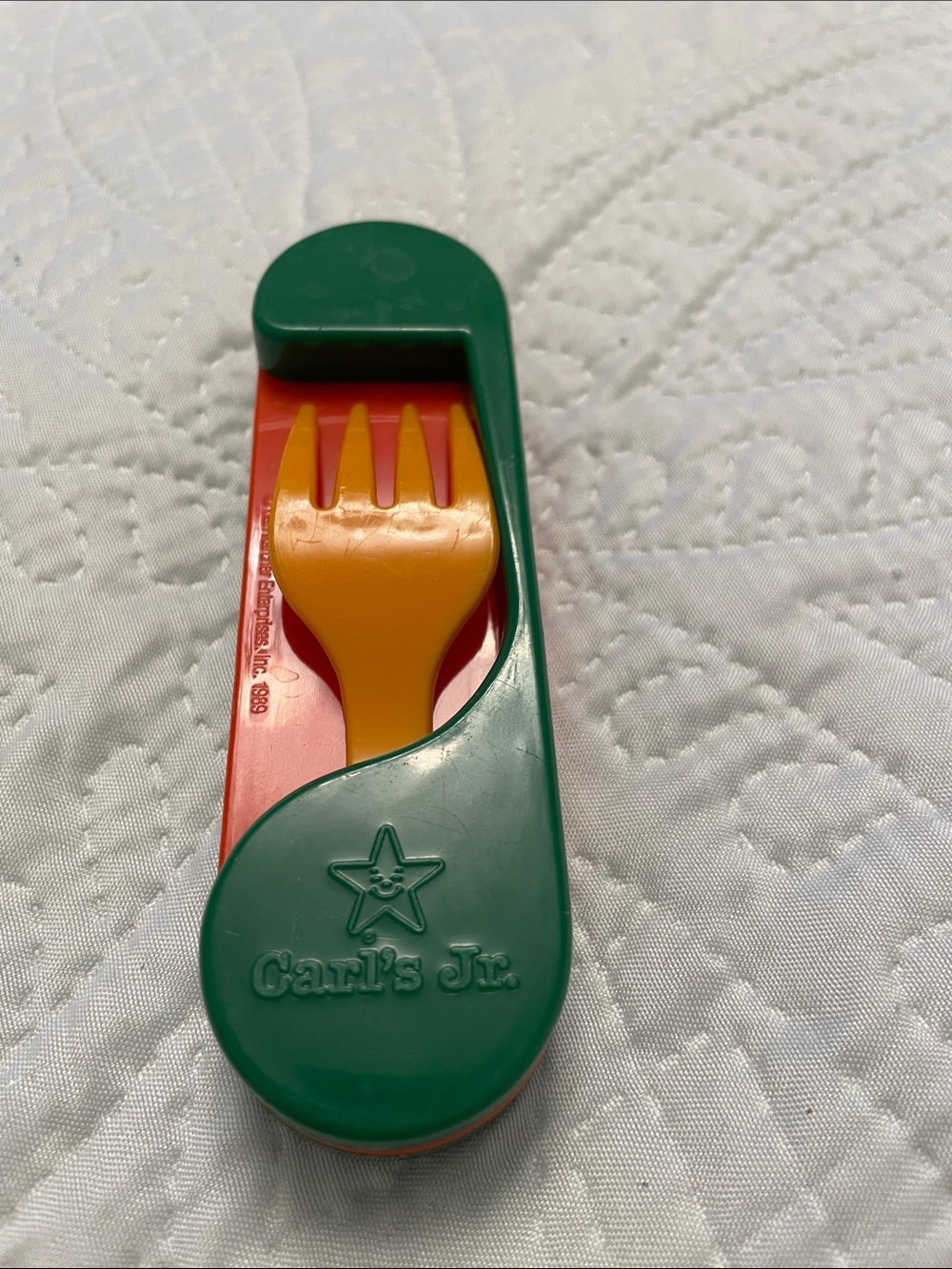 Vintage HARDEE’s Toy CAMP CARL’s Jr. 1989 Nam Kung Promotions Inc. Utensils Set